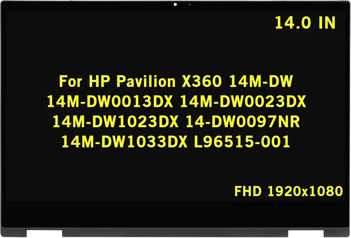 NUOLAISUN NUOLAISUN 14" FHD Touch Screen Assembly for HP Pavilion X360 14M-DW L96515-001 — product photo