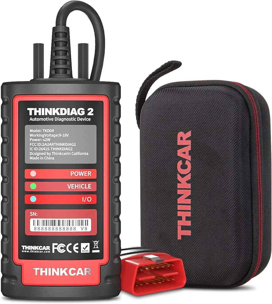 TAURKENAM TAURKENAM Thinkdiag2 Bluetooth OBD2 Scanner CAN-FD 15 Resets car electronics accessory — product photo