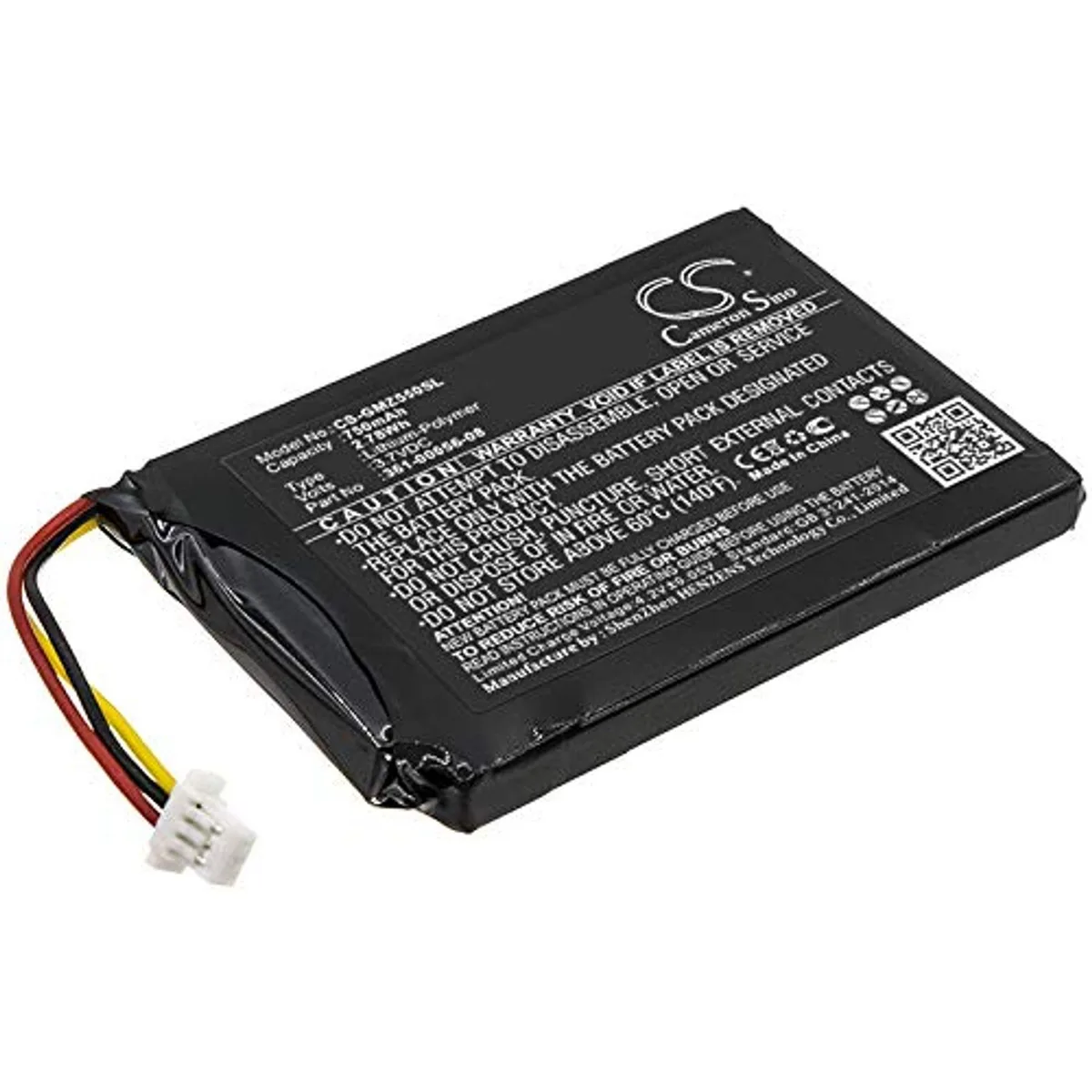  Cameron Sino Replacement Battery 361-00056-08 750mAh 2.78Wh 3.7V — product photo