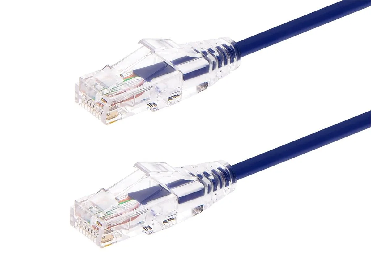 Monoprice Inc. Monoprice 114809 Cat6 Network Ethernet Cable 3 ft Purple .149 inch SlimRun — product photo