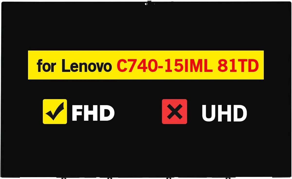 NUOLAISUN NUOLAISUN 15.6" FHD 1920x1080 Touch Digitizer for Lenovo Yoga C740-15IML 81TD — product photo