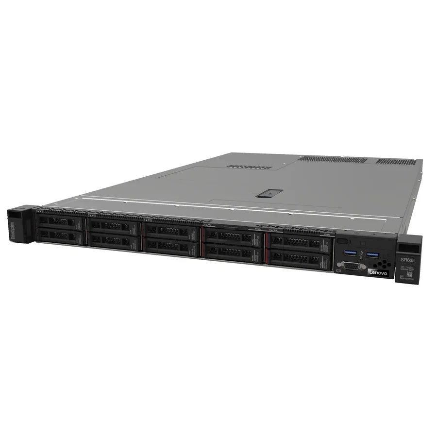 Lenovo Lenovo ThinkSystem SR635 1U rack server 7Y99A02VNA EPYC 7402P 2.80 GHz 32GB — product photo