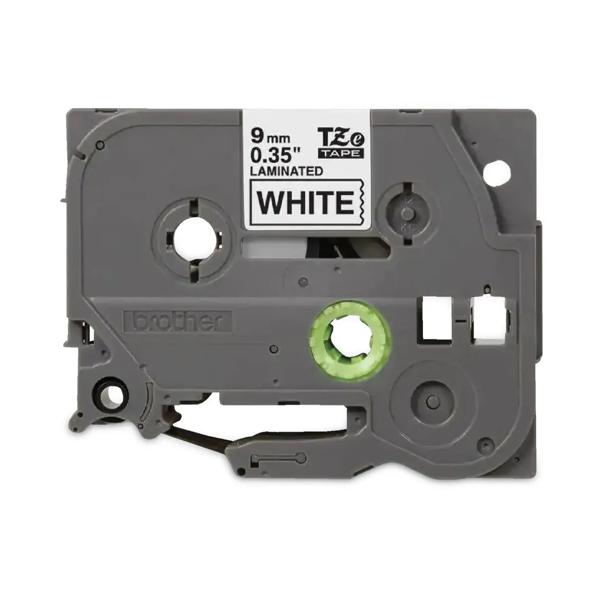 Brother Brother TZE2212PK label tape 0.35" x 26.2 ft black on white 2 pack — product photo