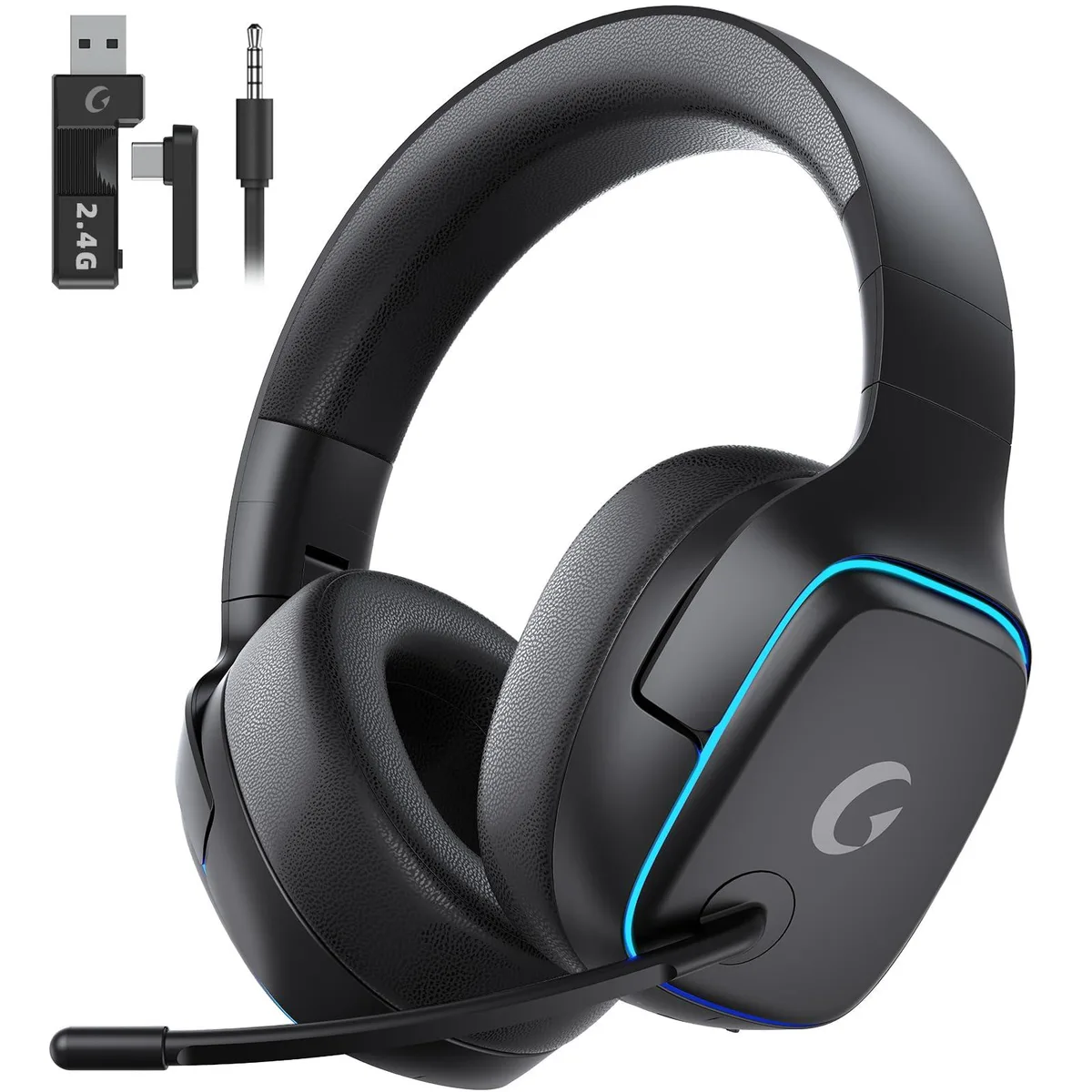  Philips WFL900/H headphones white 50mm Bluetooth 5.3 70h 2.4GHz 7.1 3.5mm — product photo