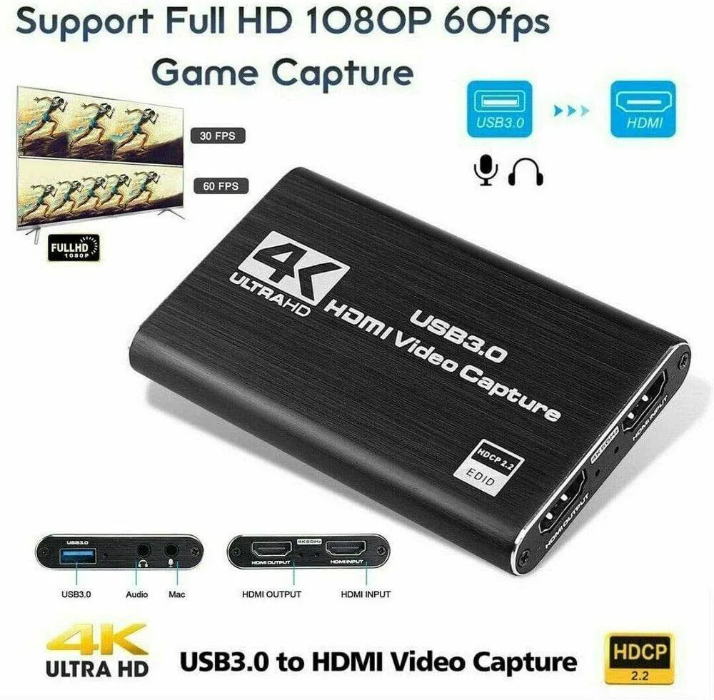 ESTONE ESTONE YCY-2353 USB 3.0 HDMI video capturing device 4K loopout — product photo