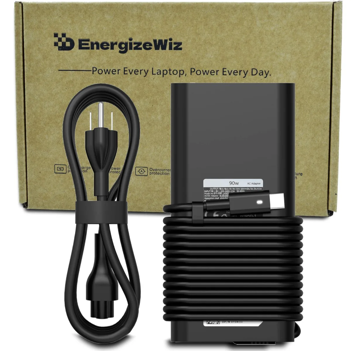 Energizewiz Energizewiz 90W USB-C Power Adapter for Dell — product photo