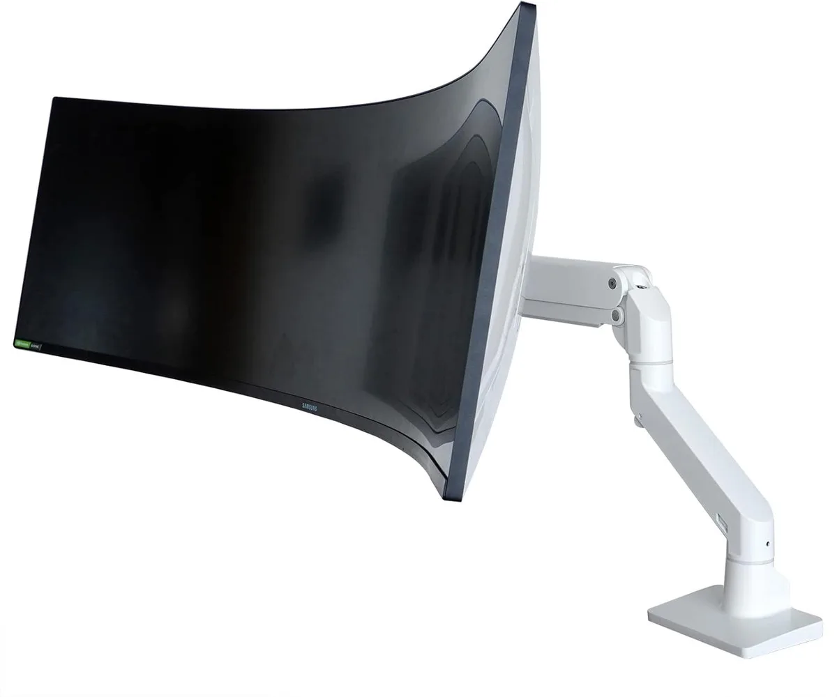 PISKEKAT PISKEKAT Heavy Duty Monitor Arm S1020 White 34-57" 44 lbs — product photo