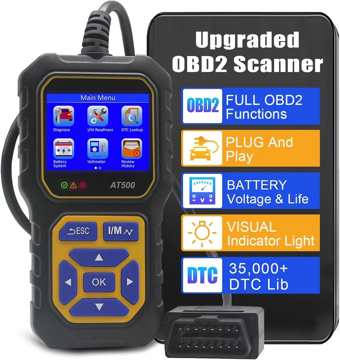 TAURKENAM TAURKENAM AT500 OBD2 Scanner car electronics accessory — product photo