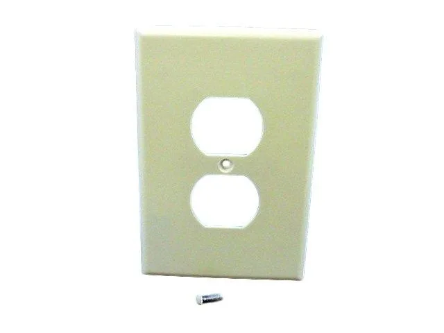 Leviton Manufacturing Co. Leviton 82103 1-Gang Duplex Switch Plate Almond Oversize — product photo