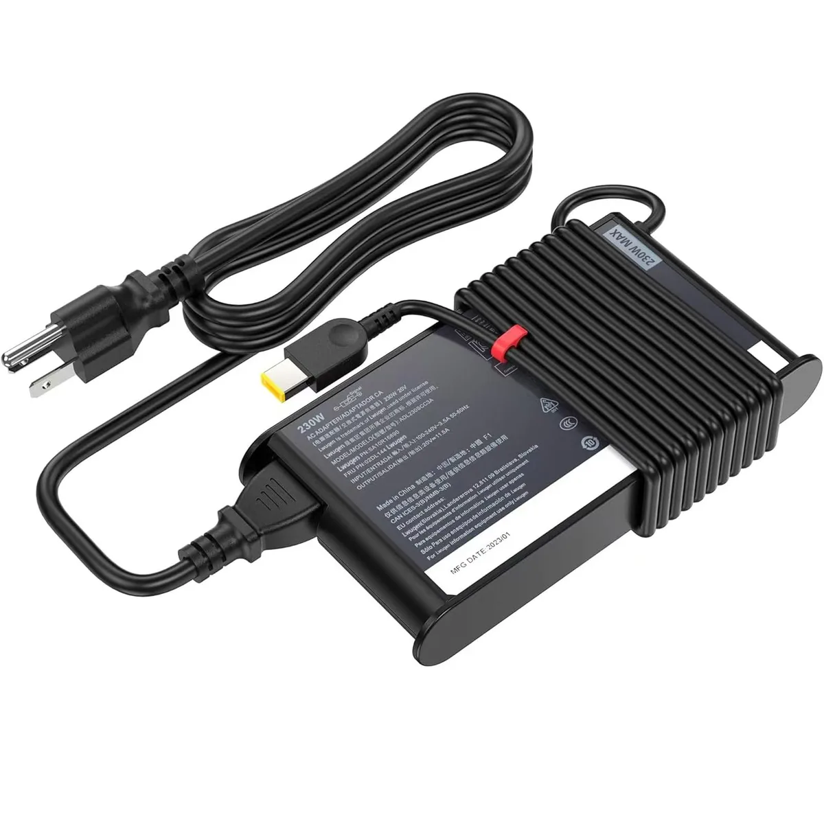  Lwuqen ADL230SCC3A 230W 20V 11.5A Square Yellow Tip AC Adapter — product photo