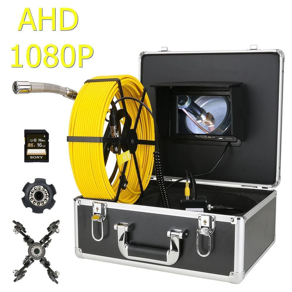 visiPower visiPower AHD 1080P Industrial Endoscope System 7" DVR Monitor 20m Cable 12 LED IP68 16GB SD — product photo