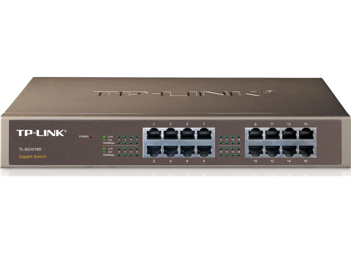 TP-LINK USA CORPORATION TP-LINK USA CORPORATION TL-SG1016D 16-port Gigabit network switch — product photo