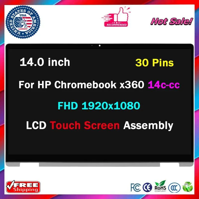 NUOLAISUN NUOLAISUN 14.0" LCD Touch Screen Digitizer for HP Chromebook x360 14c-cc M47349-001 — product photo