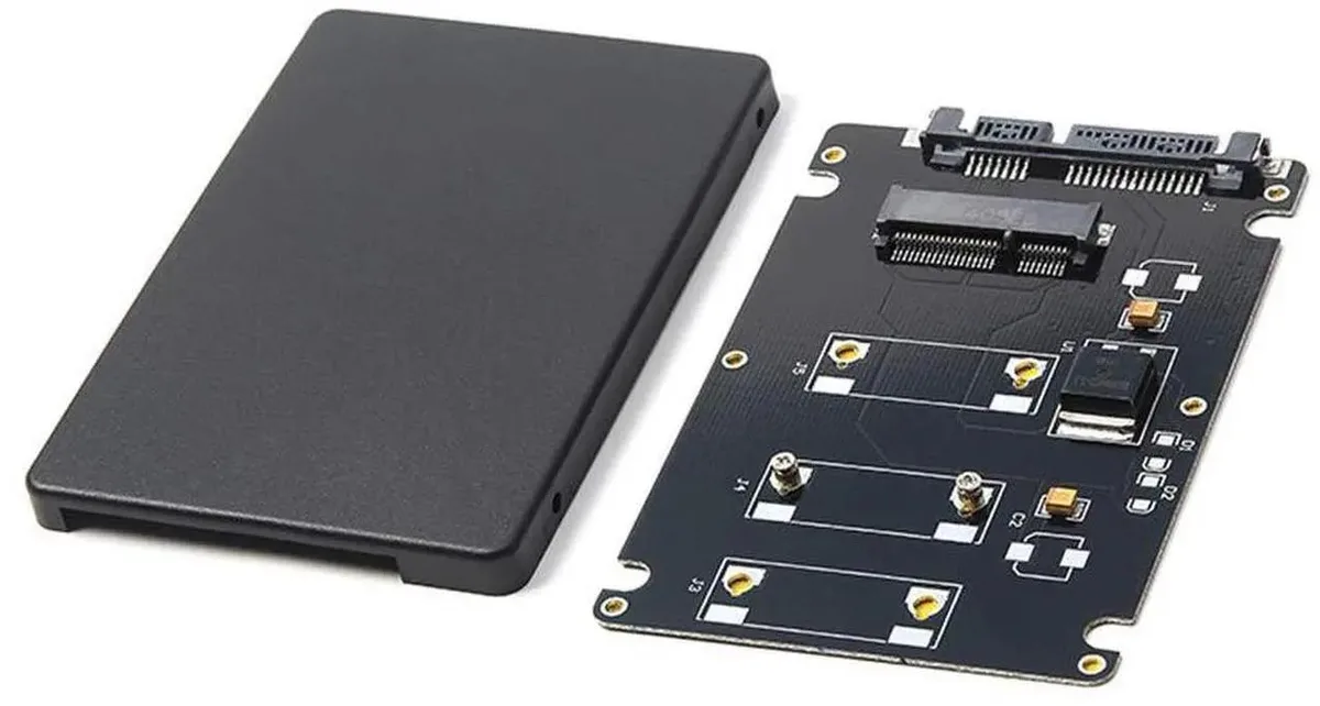 Vszerda Vszerda mSATA to 2.5 inch SATA adapter with case and screws — product photo
