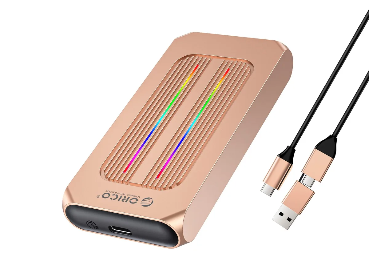 Orico Orico M.2 NVMe Enclosure Aluminium USB 3.1 Gen 2 10Gbps Rose Gold — product photo