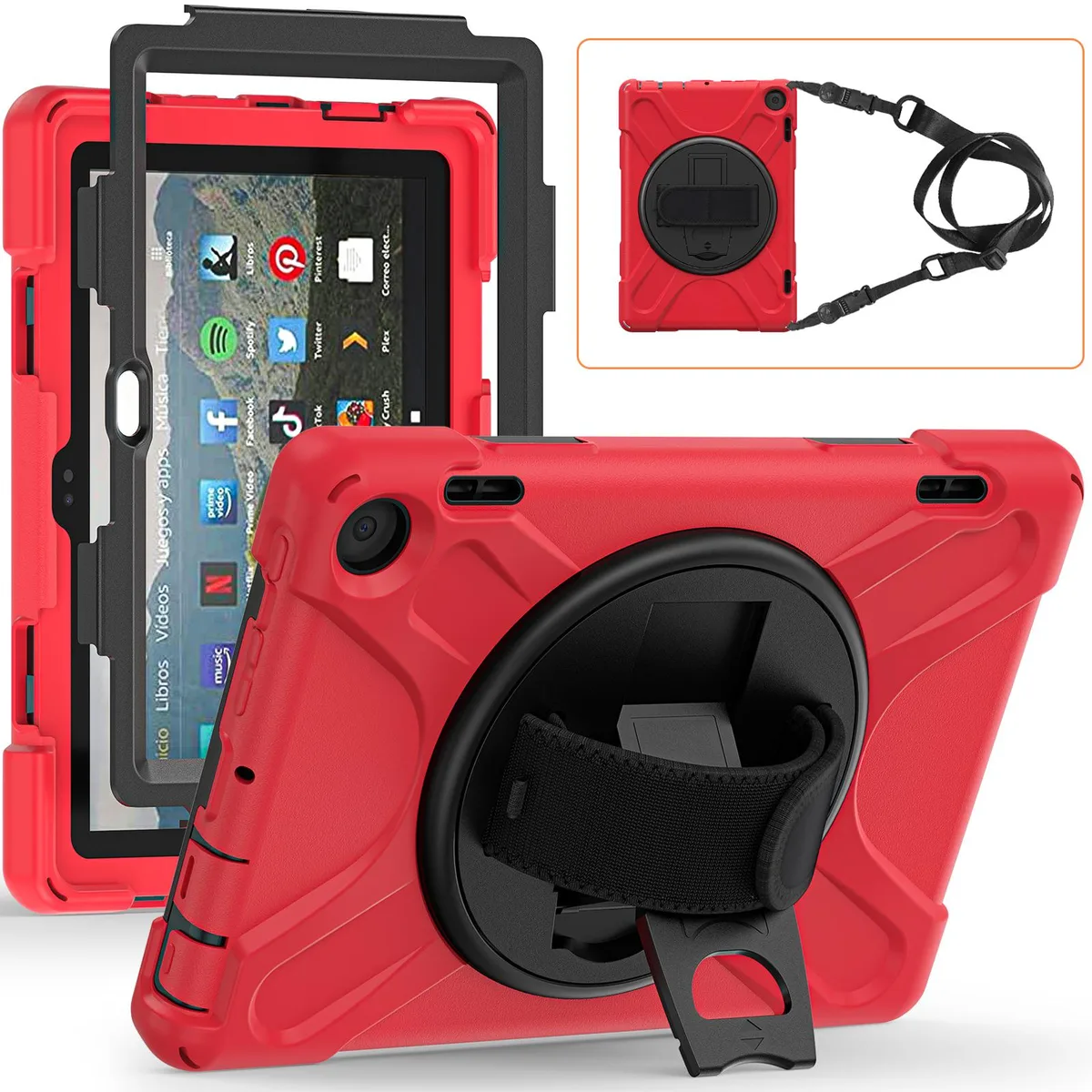 Werleo Werleo laptop case for Amazon Fire HD 8 12th gen 2022 8.0 inch Red — product photo