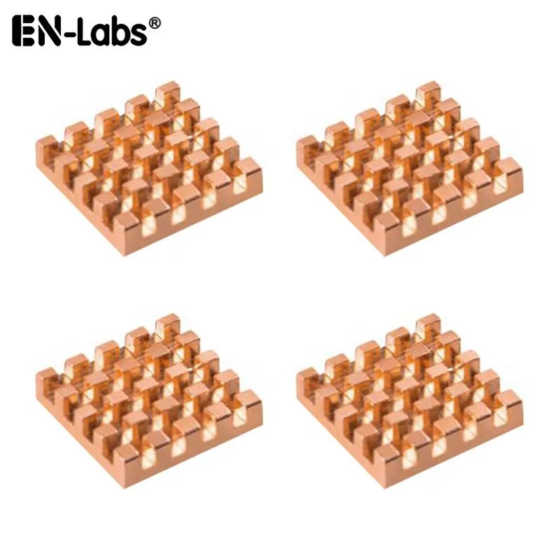 EN-Labs EN-Labs Copper Heatsinks 14x14x3mm 2.0 W/mK Pack of 4 — product photo