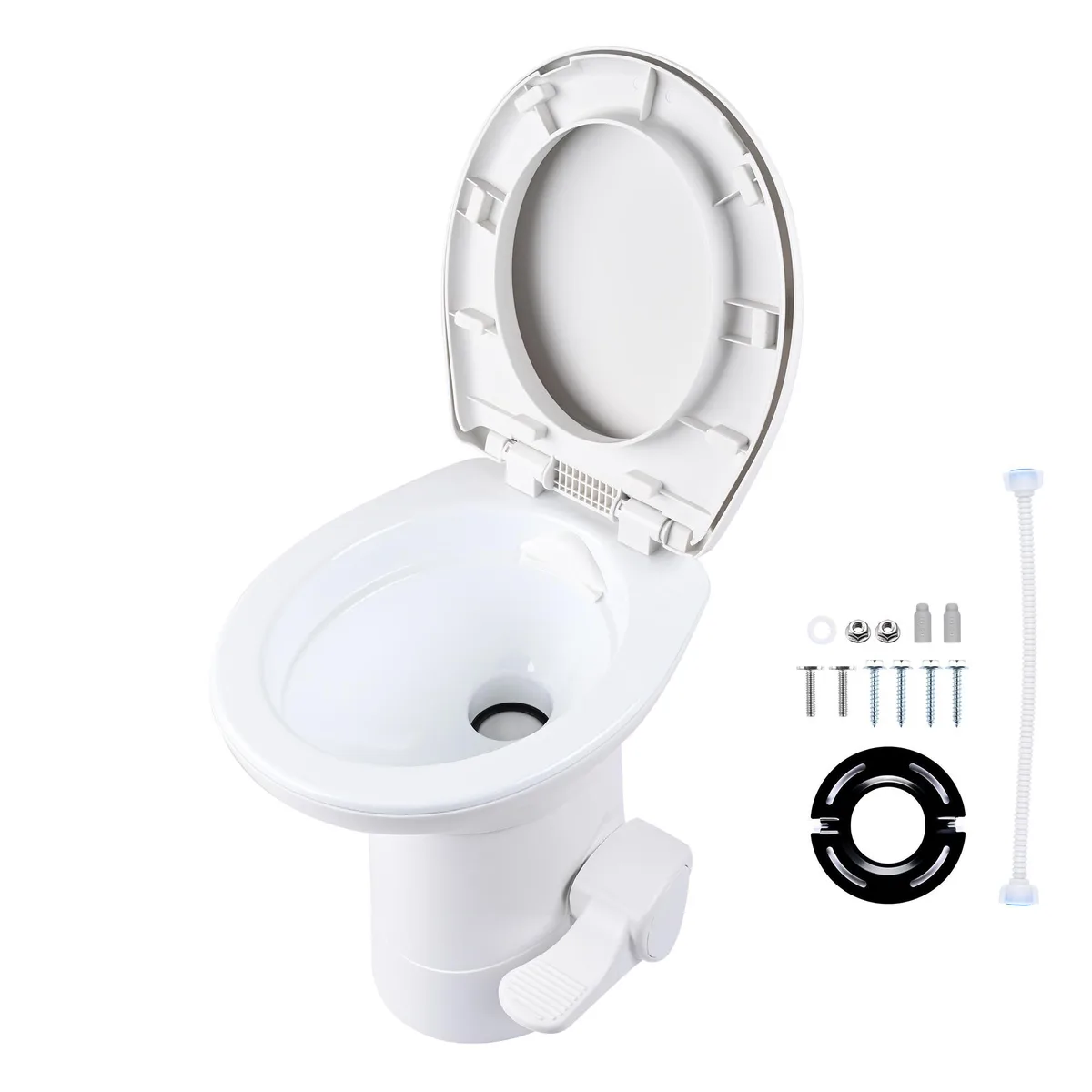 Yescom USA, Inc. Yescom USA, Inc. RV Toilet Porcelain Enamel Gravity Flush Elongated High Profile 20" Part 22GFT002-5704-0709 — product photo