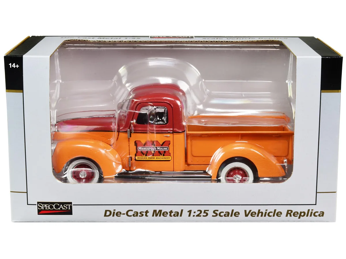 SpecCast Collectibles SpecCast Collectibles 1940 Ford Pickup Truck Minneapolis Moline 1/25 Diecast Hobby Collectible — product photo