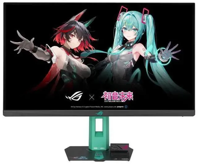 ASUS ASUS ROG Strix RO JI x Hatsune Miku Edition 27" 2560x1440 260Hz gaming monitor — product photo