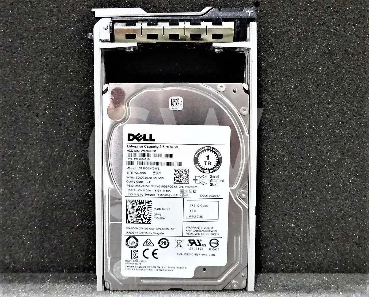 DELL DELL 1VE200-150 1TB 7.2K SAS 12G 2.5in internal hard drive — product photo