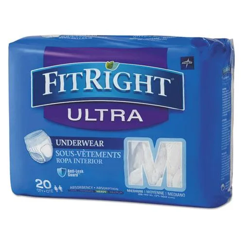 Medline Medline fit23005act incontinence underwear Medium 28-40" 20 pack — product photo