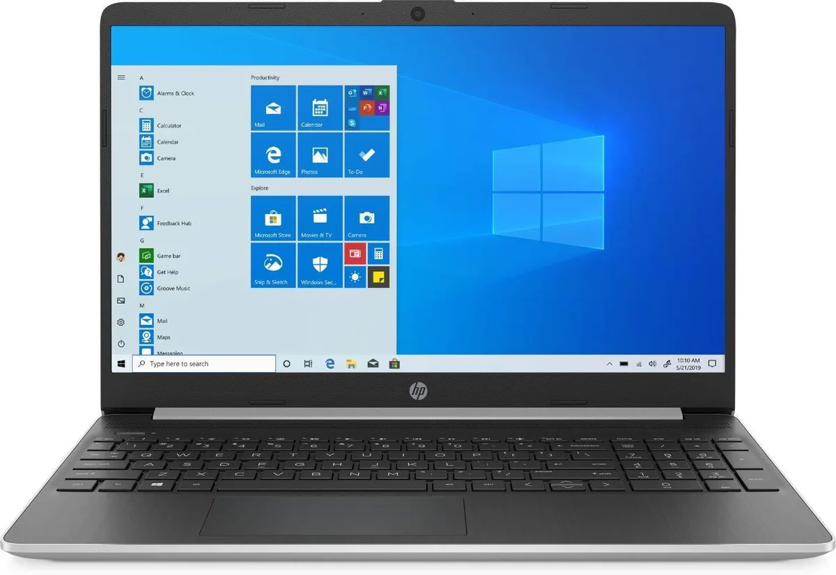 HP HP 15.6" Touch Laptop Ryzen 7 3700U 12GB 256GB NVMe Natural Silver — product photo
