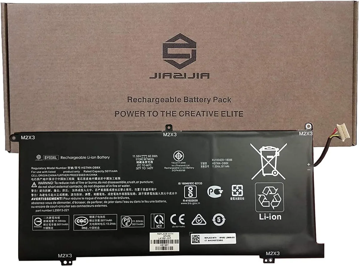 NShi NShi SY03XL laptop battery 11.55V 60.9Wh 5011mAh — product photo