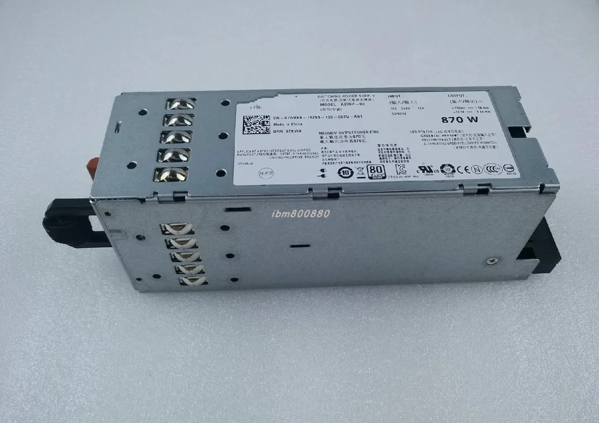 KHACHIMO KHACHIMO 870W server power supply T610 R710 A870P-00 07NVX8 OYFG1C — product photo