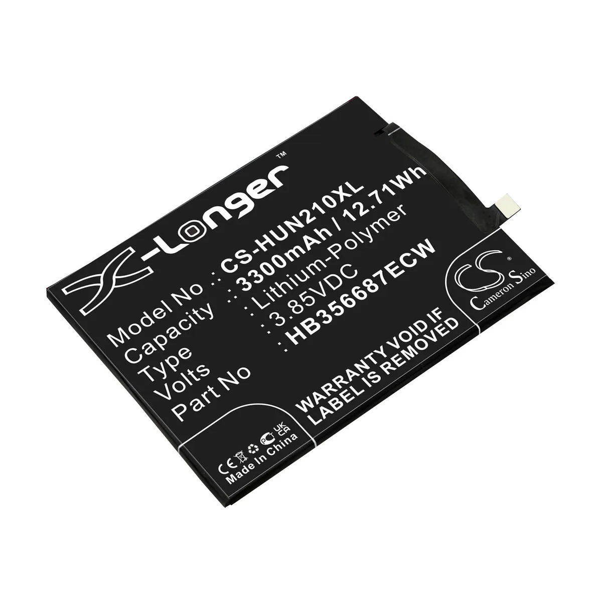 Cameron &amp; Co Cameron &amp; Co DS-CS-HUN210XL cell phone battery 3300mAh 3.85V — product photo