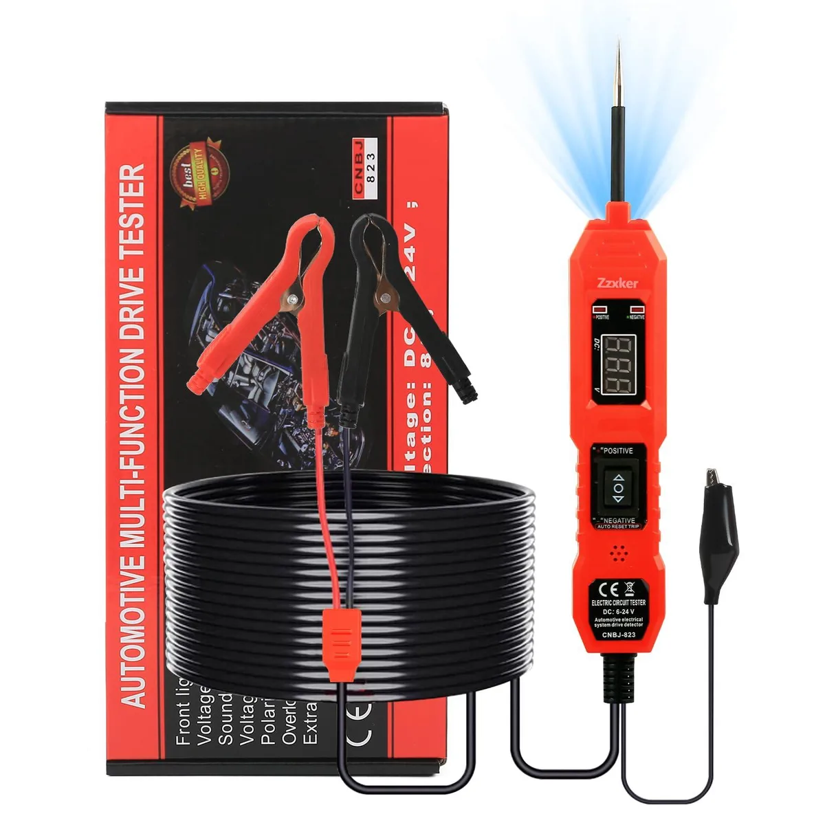  Zzxker Power Circuit Probe Tester 3.5-36V Red — product photo