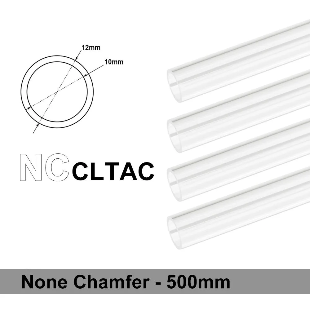 Bitspower Bitspower Chamfer Crystal Link Tube OD 12mm 500mm 4 Pack — product photo