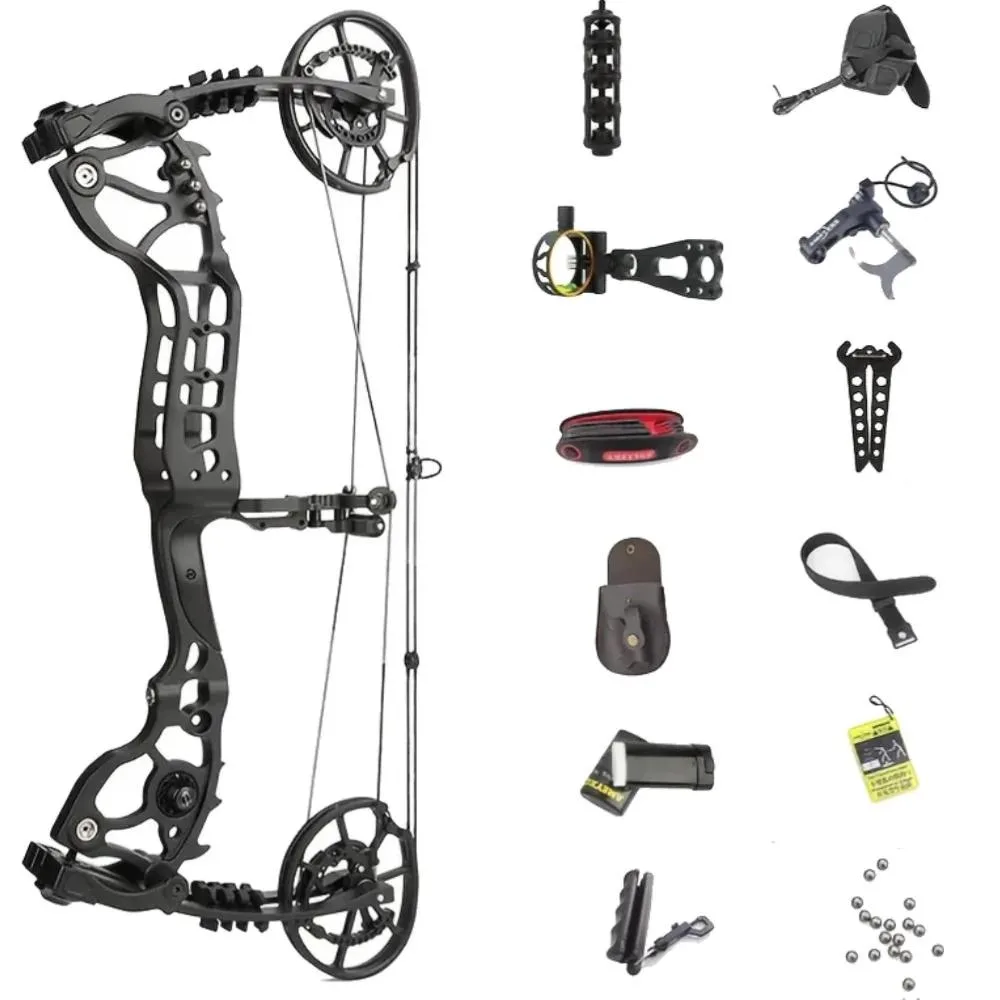 wolfman Wolfman JUNXING Compound Bow 20-70lbs 25in Axle 430fps 1214mm Steel Ball — product photo