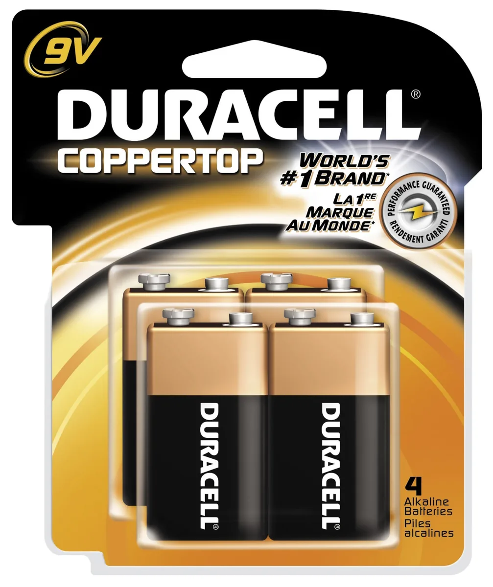 DURACELL DURACELL MN16RT4Z 9V Alkaline Battery 4-pack — product photo