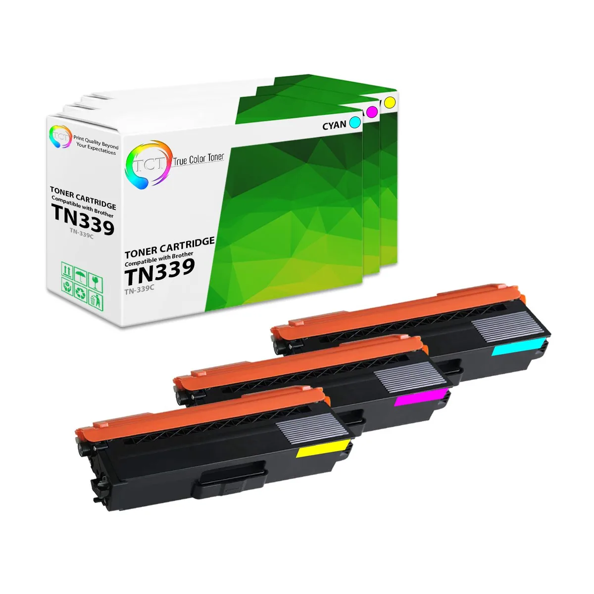 True Color Toner True Color Toner TN339 Color Toner Cartridge 3 Pack 6000 Pages — product photo