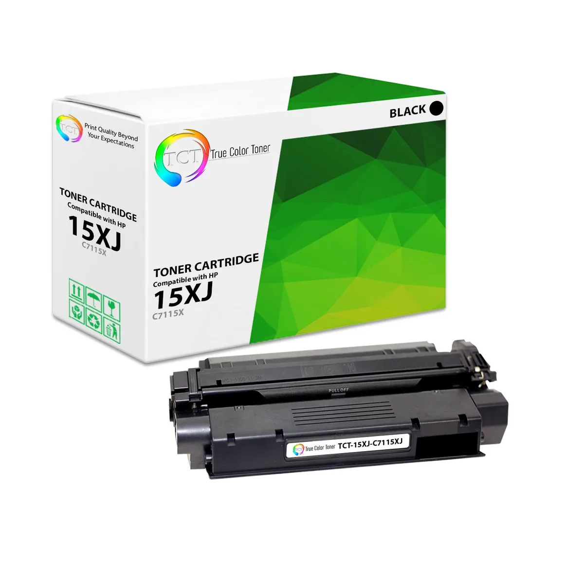 True Color Toner True Color Toner C7115X Black Toner Cartridge 5000 Pages — product photo
