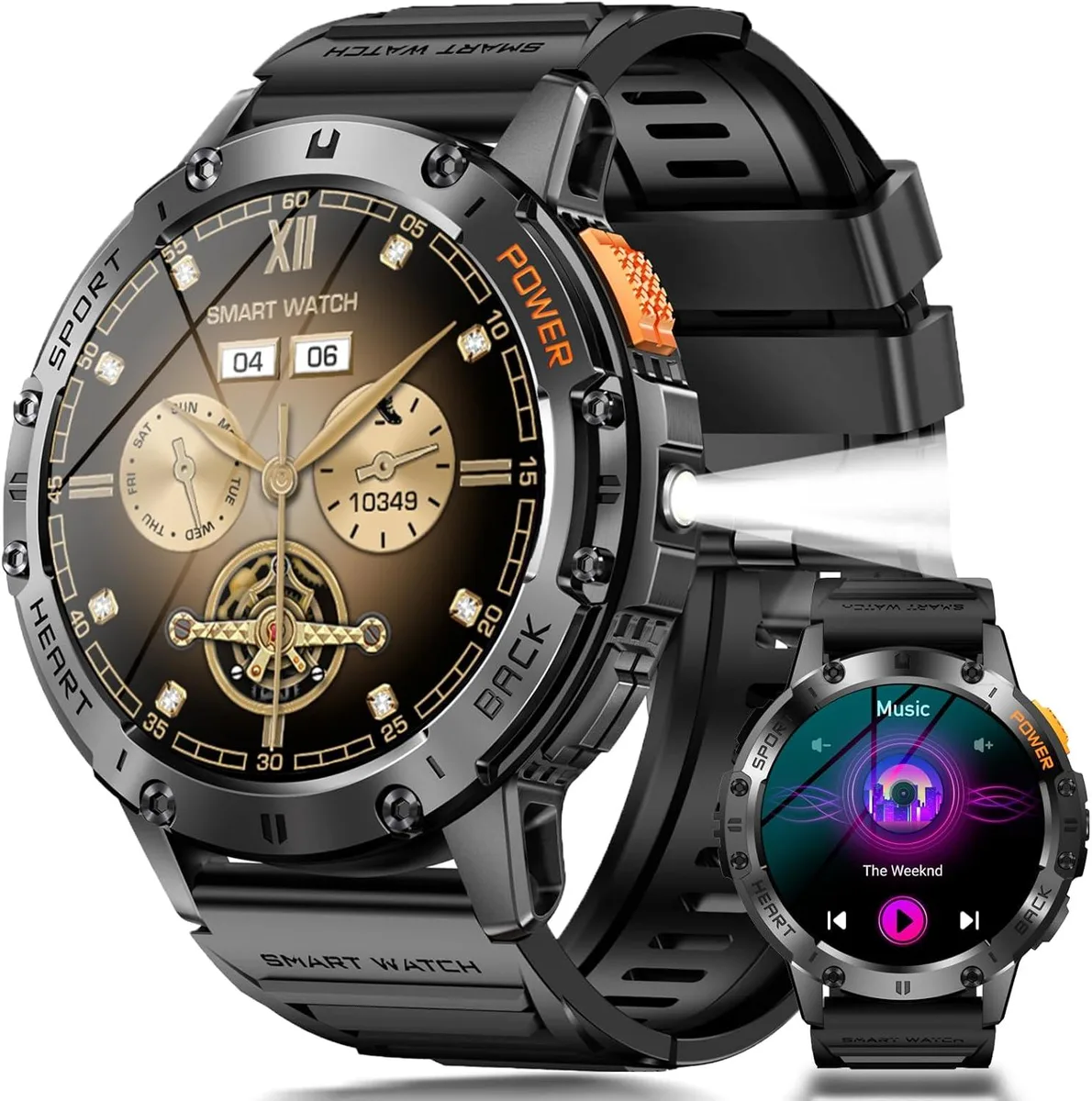 AUTYUE AUTYUE Military Smart Watch 1.43" AMOLED 530mAh Black — product photo