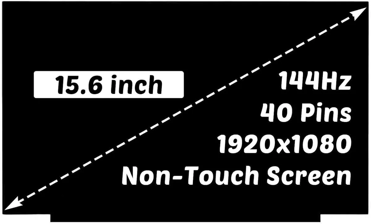 NUOLAISUN NUOLAISUN 15.6" 144Hz 40-pin laptop screen 1920x1080 — product photo