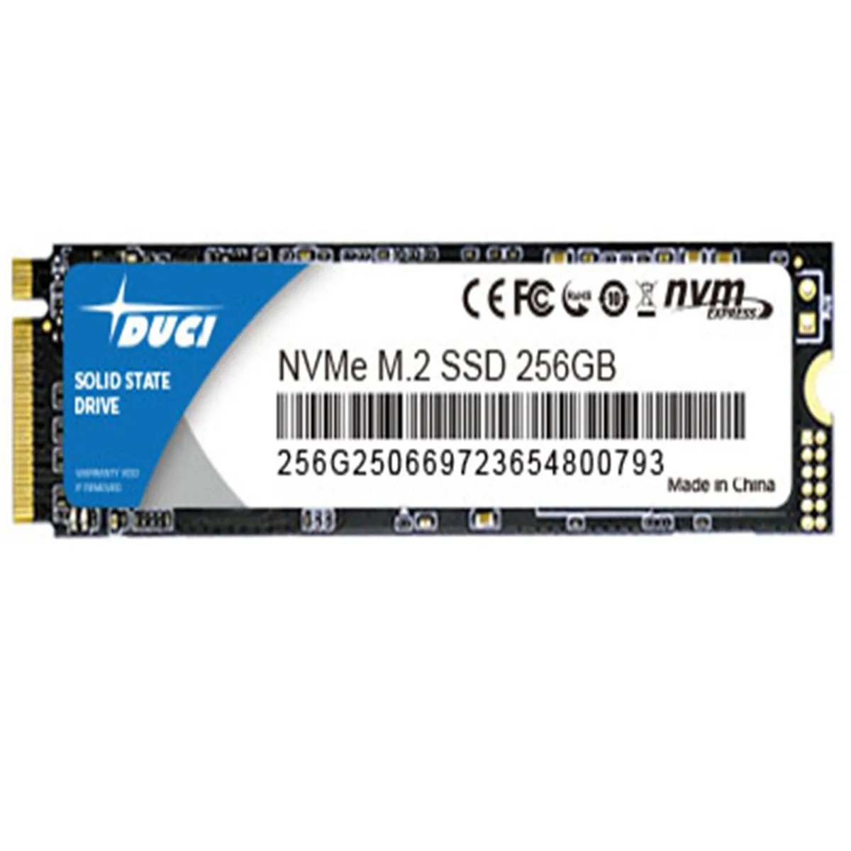 DUCI DUCI 256GB NVME M.2 internal SSD — product photo