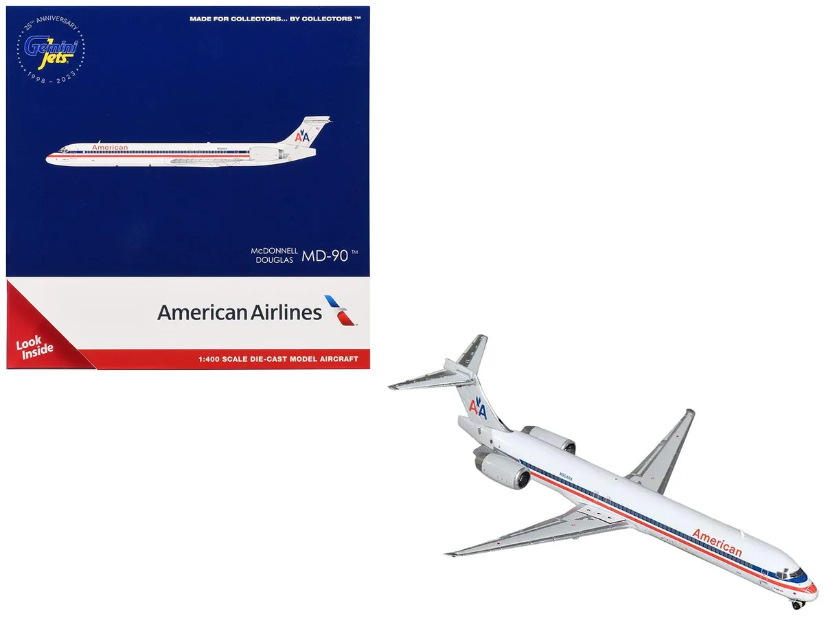 GeminiJets GeminiJets McDonnell Douglas MD-90 American Airlines N904RA 1/400 Diecast Airplane — product photo