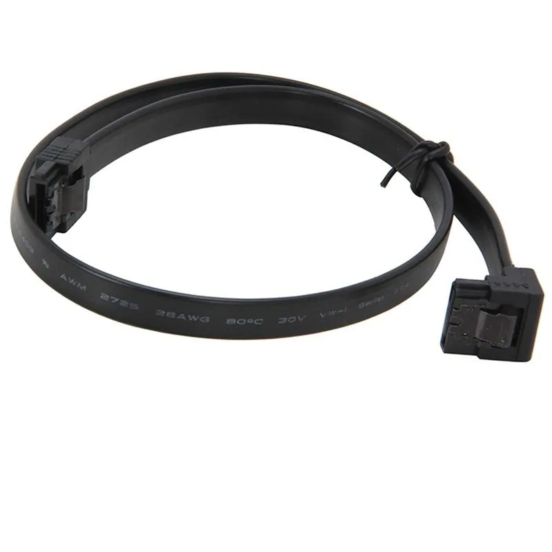 EN-Labs EN-Labs SATA18BK90 SATA cable 18 inch 90 to 180 degree latching — product photo