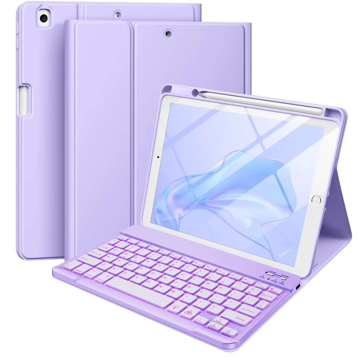  Hamile Keyboard Case 10.2 in Purple Wireless — product photo