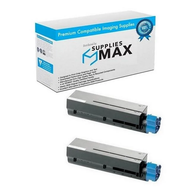SuppliesMax SuppliesMax 44917601_2PK Black Toner Cartridge 2 Pack 12000 Pages — product photo