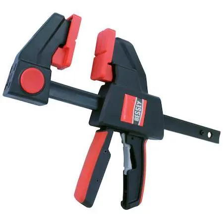 Bessey EHKXL06 trigger clamp with composite plastic handle and steel bar