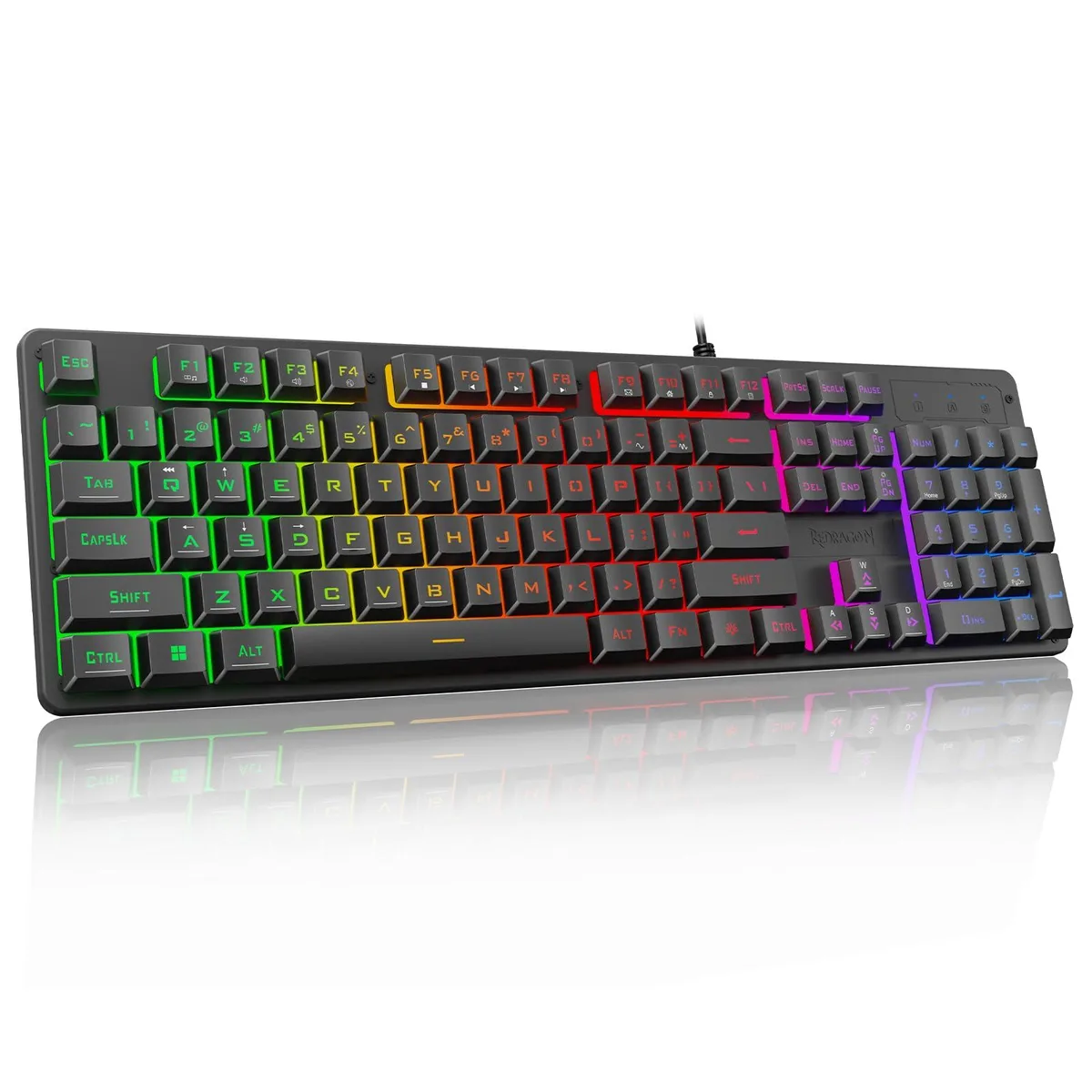 Redragon K521 Rainbow LED Gaming Keyboard 104 Keys — product photo