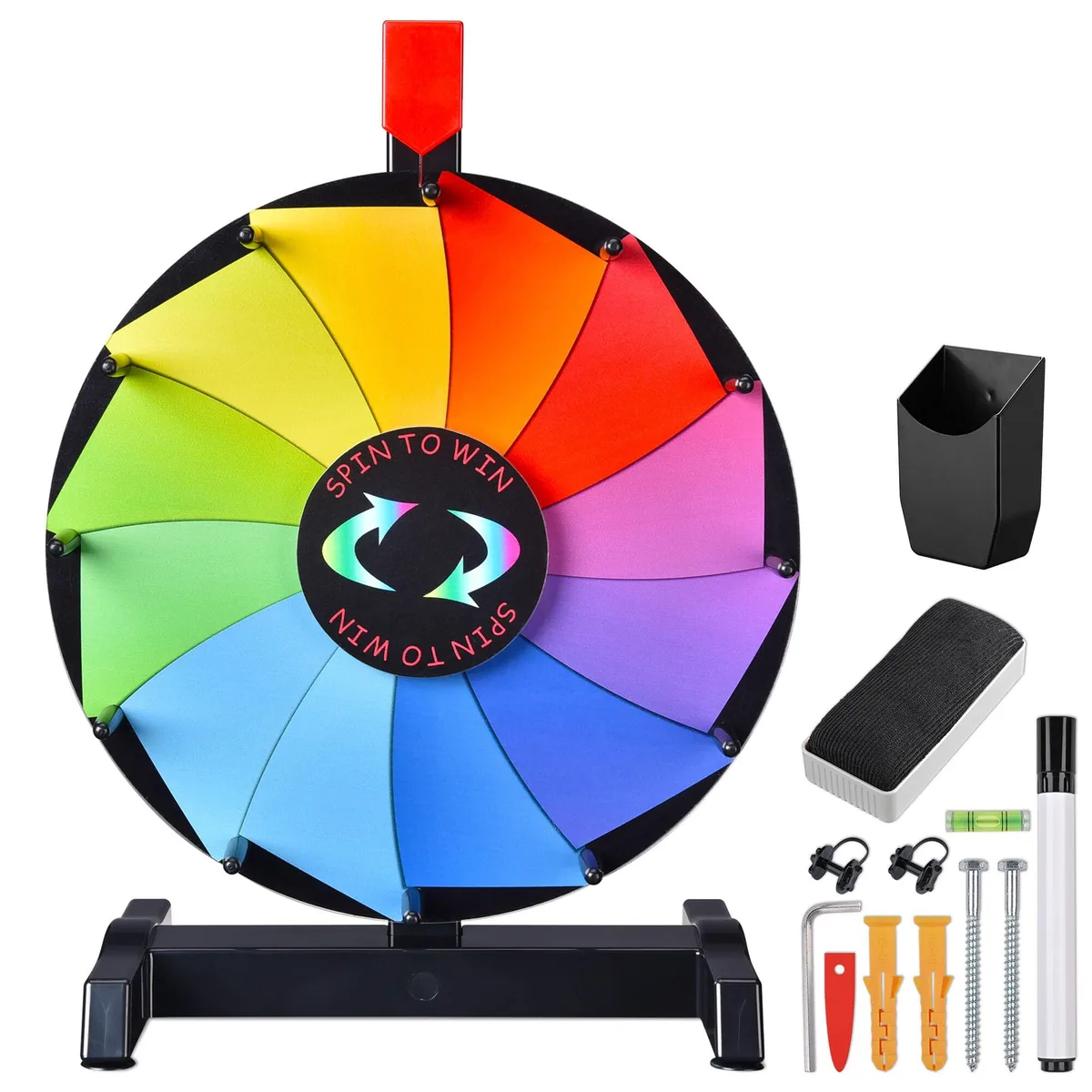 Yescom USA, Inc. Yescom USA, Inc. Winspin 12" Spinning Prize Wheel 12 Slots — product photo