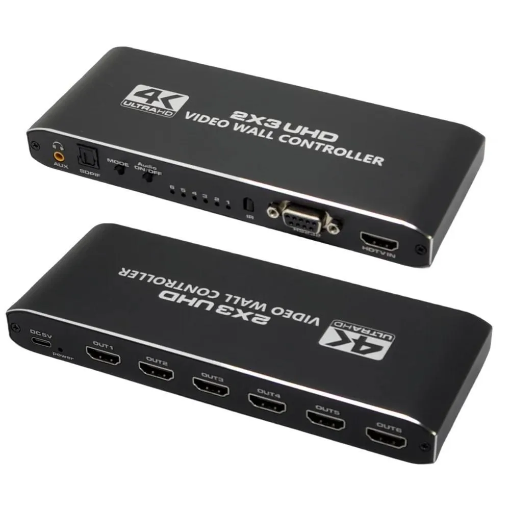 LUOM LUOM OZJP3 2x3 4K 3840x2160@30Hz Video Wall Controller 1 In 6 Out RS232 — product photo