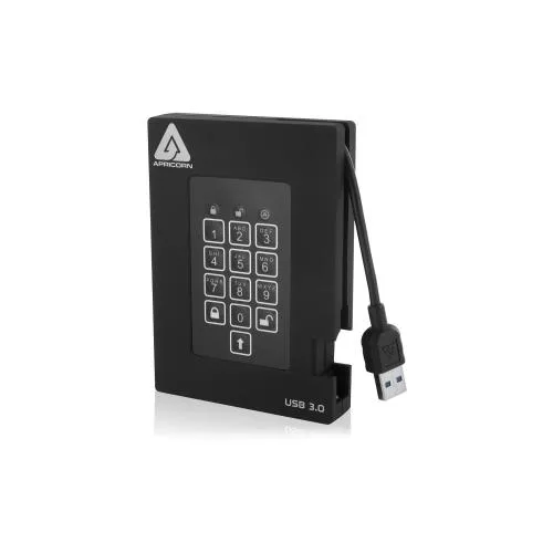 Apricorn Apricorn A25-3PL256-1000F 1 TB portable hard drive — product photo