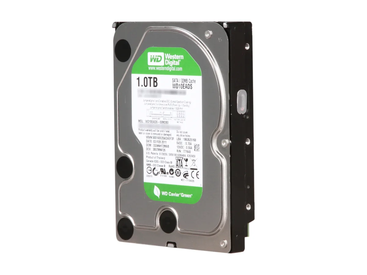 Western Digital Western Digital WD10EADS 1TB 7200 RPM 32MB Cache SATA 3.0Gb/s 3.5" internal hard drive — product photo