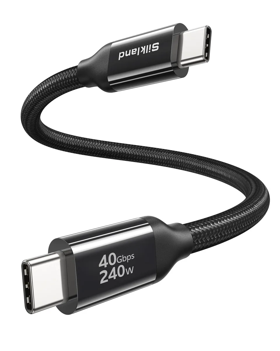 Silkland S3641 Thunderbolt 4 Cable 1FT 40Gbps 240W — product photo